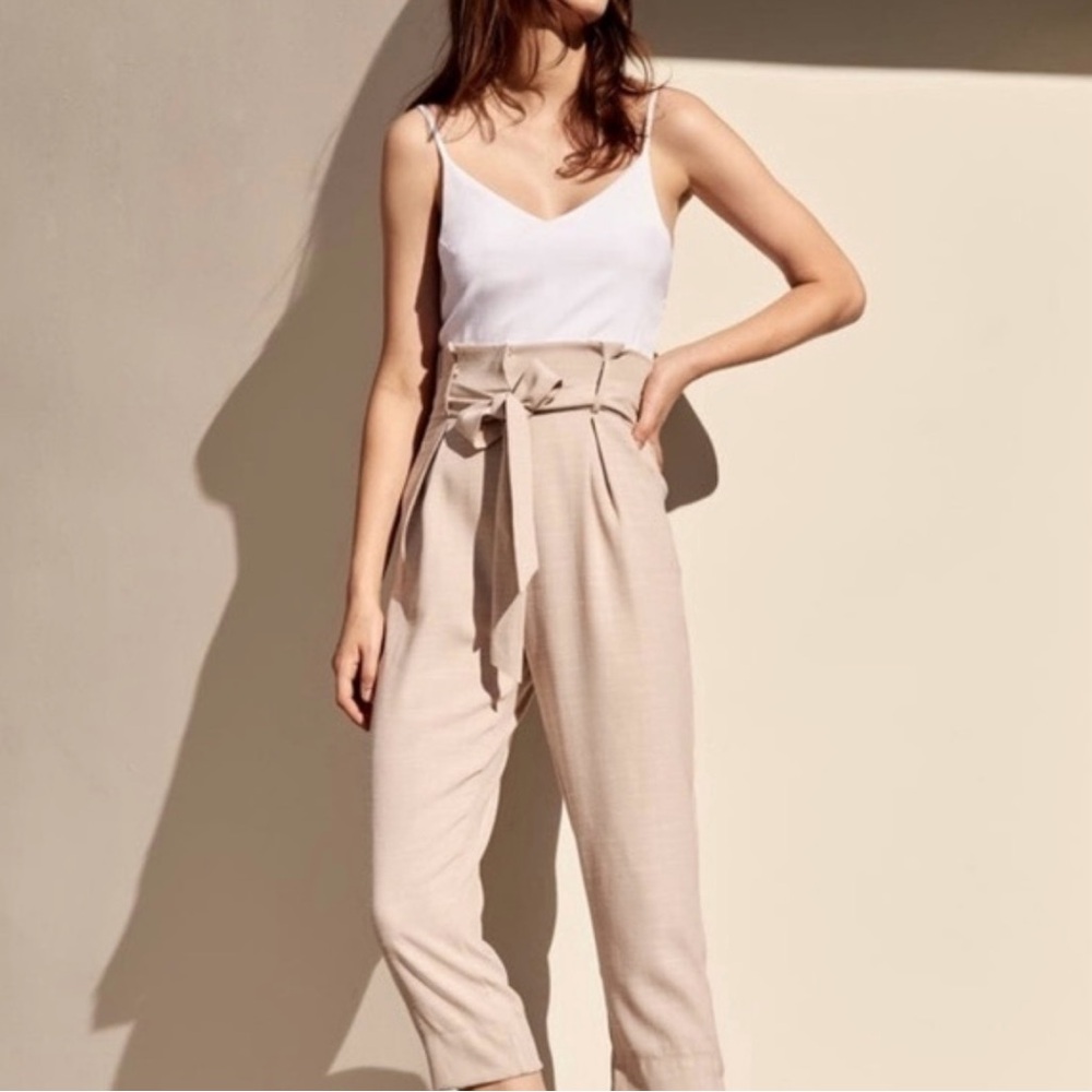Leith Tan and White Jumpsuit/Romper